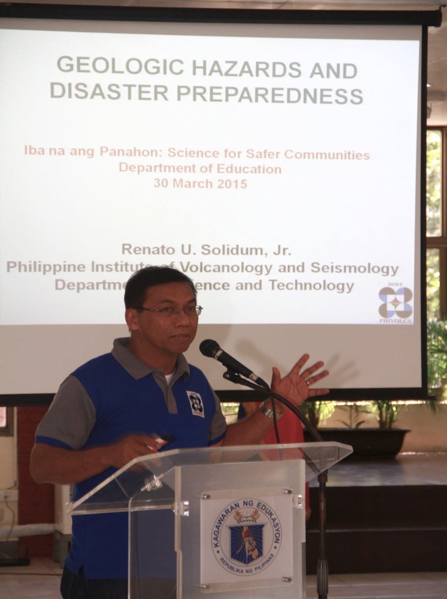 news-deped takesup science of disaster preparedness3-04082015